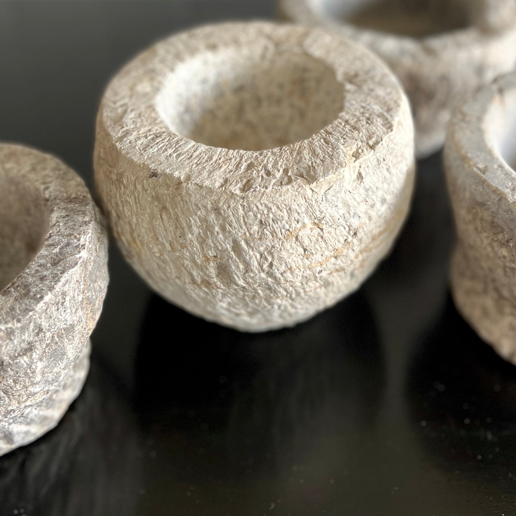 CARVED STONE BOWL