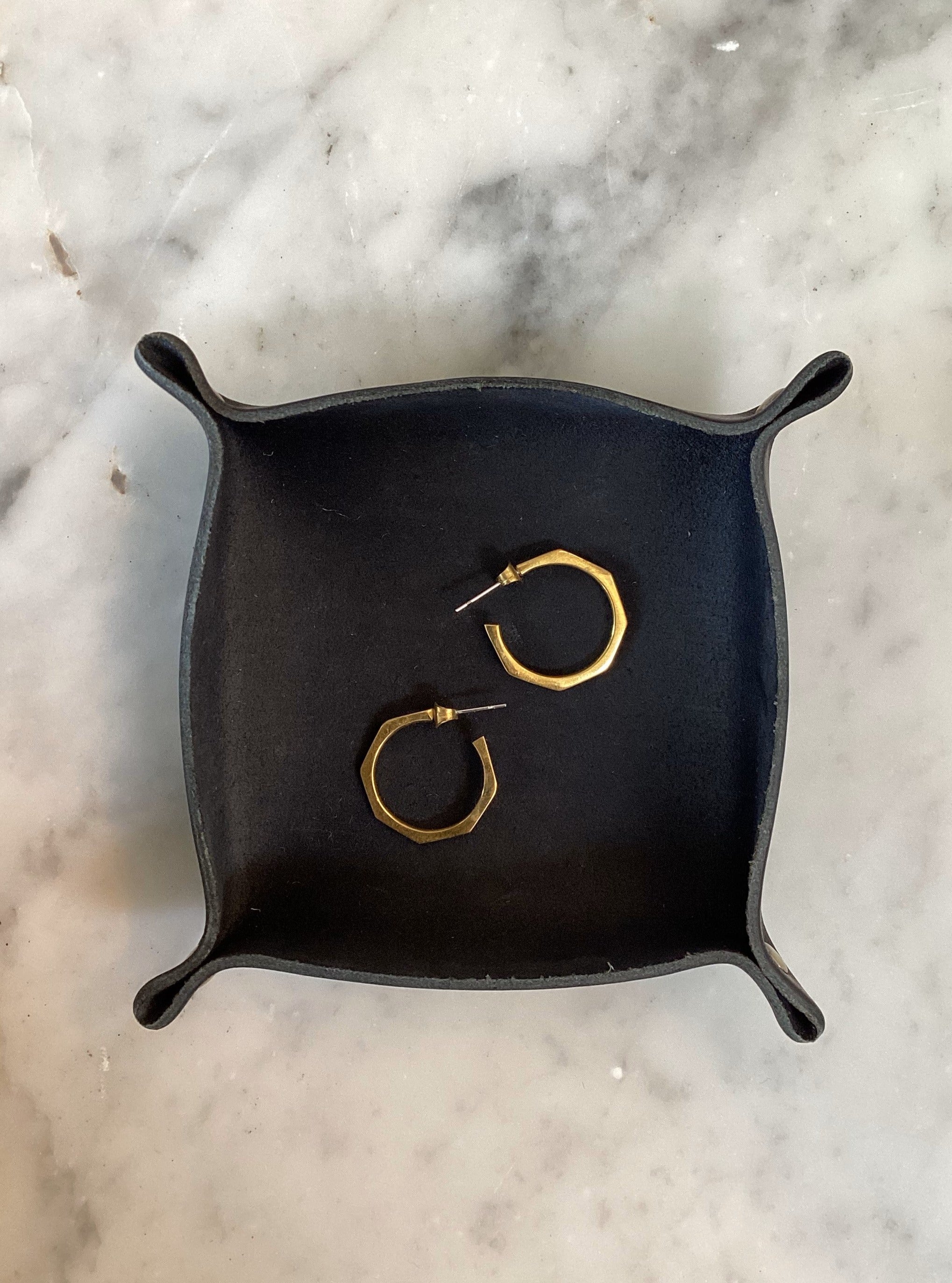 OCTAGON HOOP EARRINGS