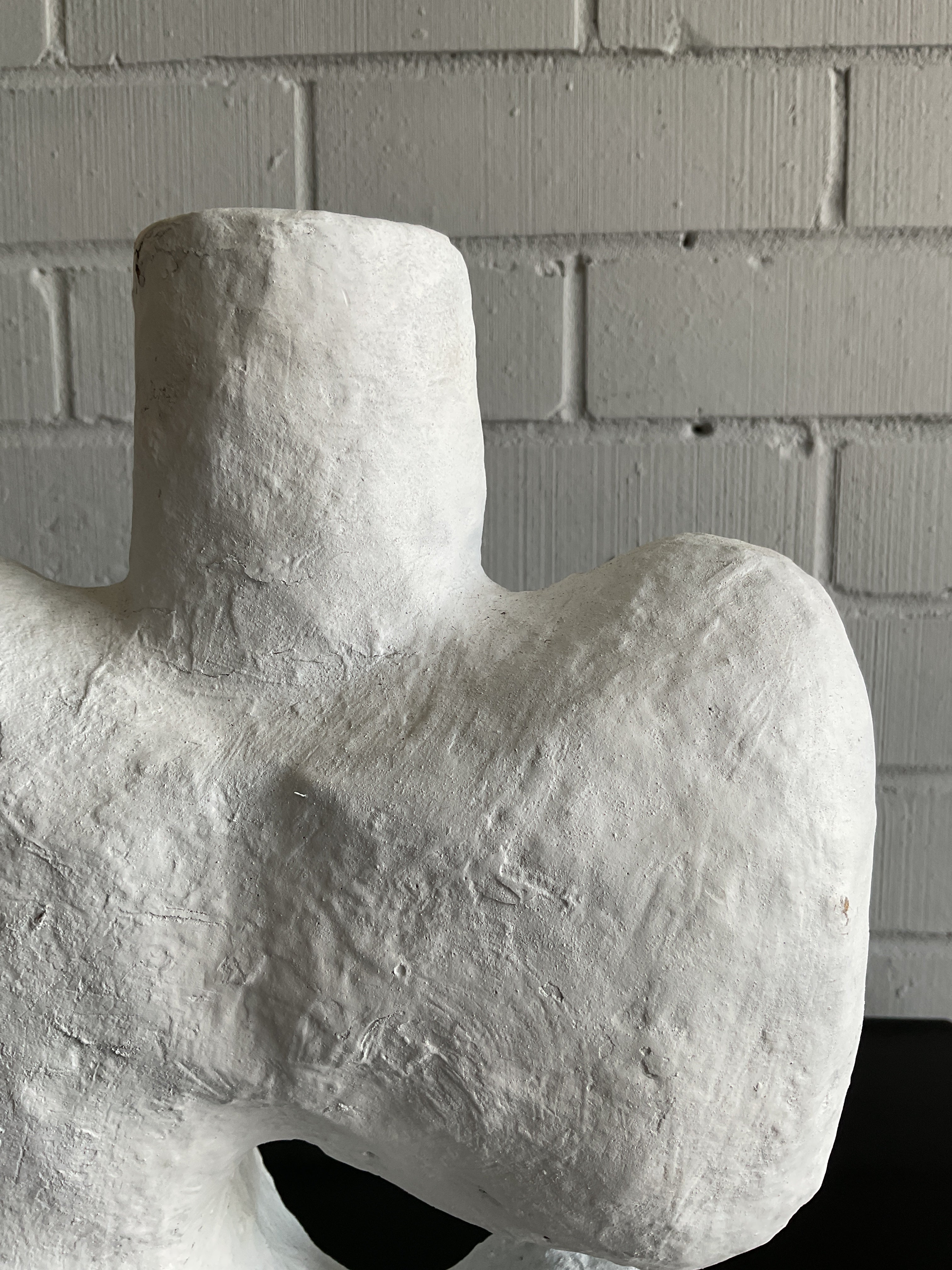 PAPIER MACHE ABSTRACT VASE