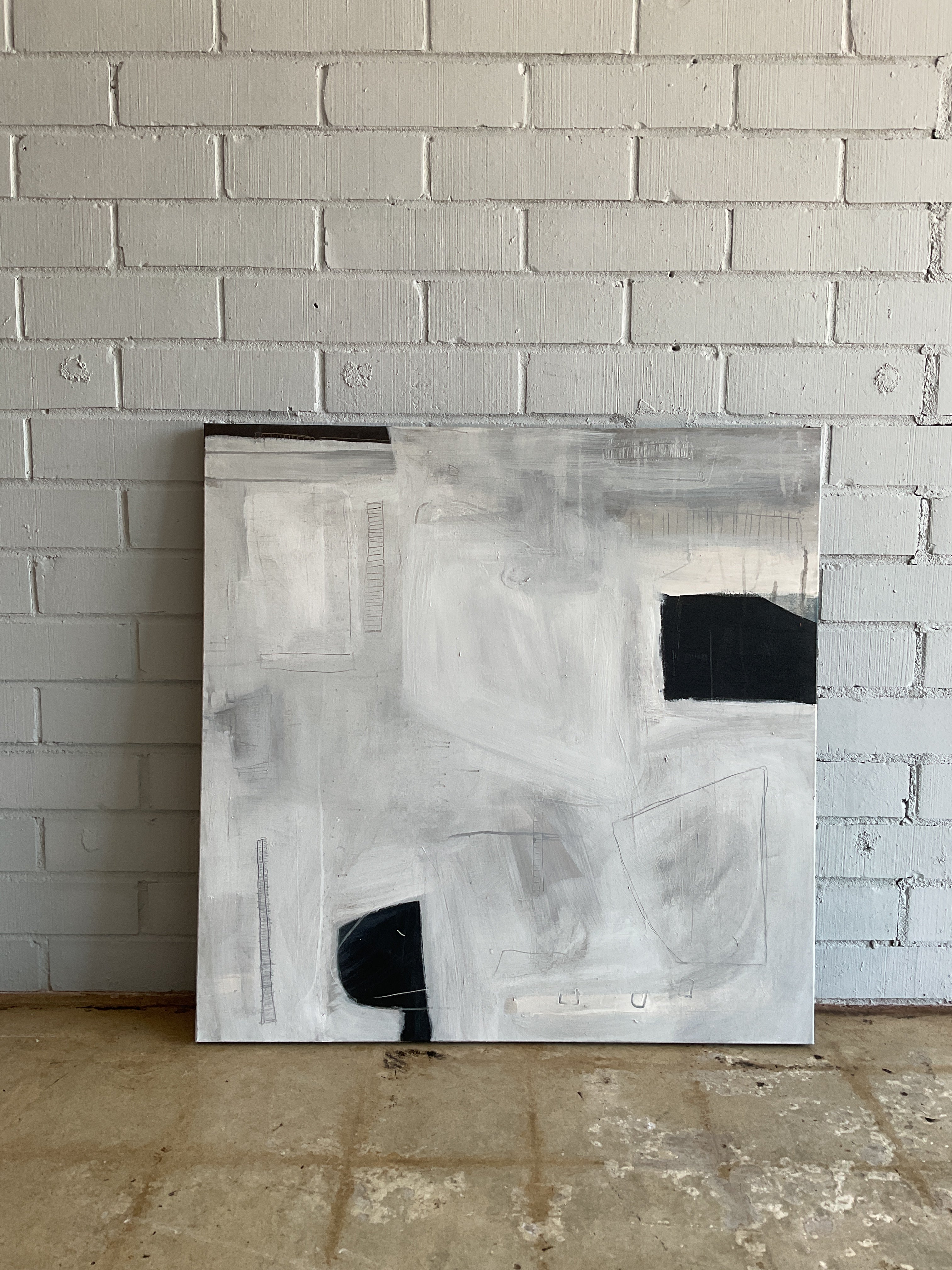 STEPHEN SHON 'PACIFIC FIGURES' ABSTRACT ON CANVAS