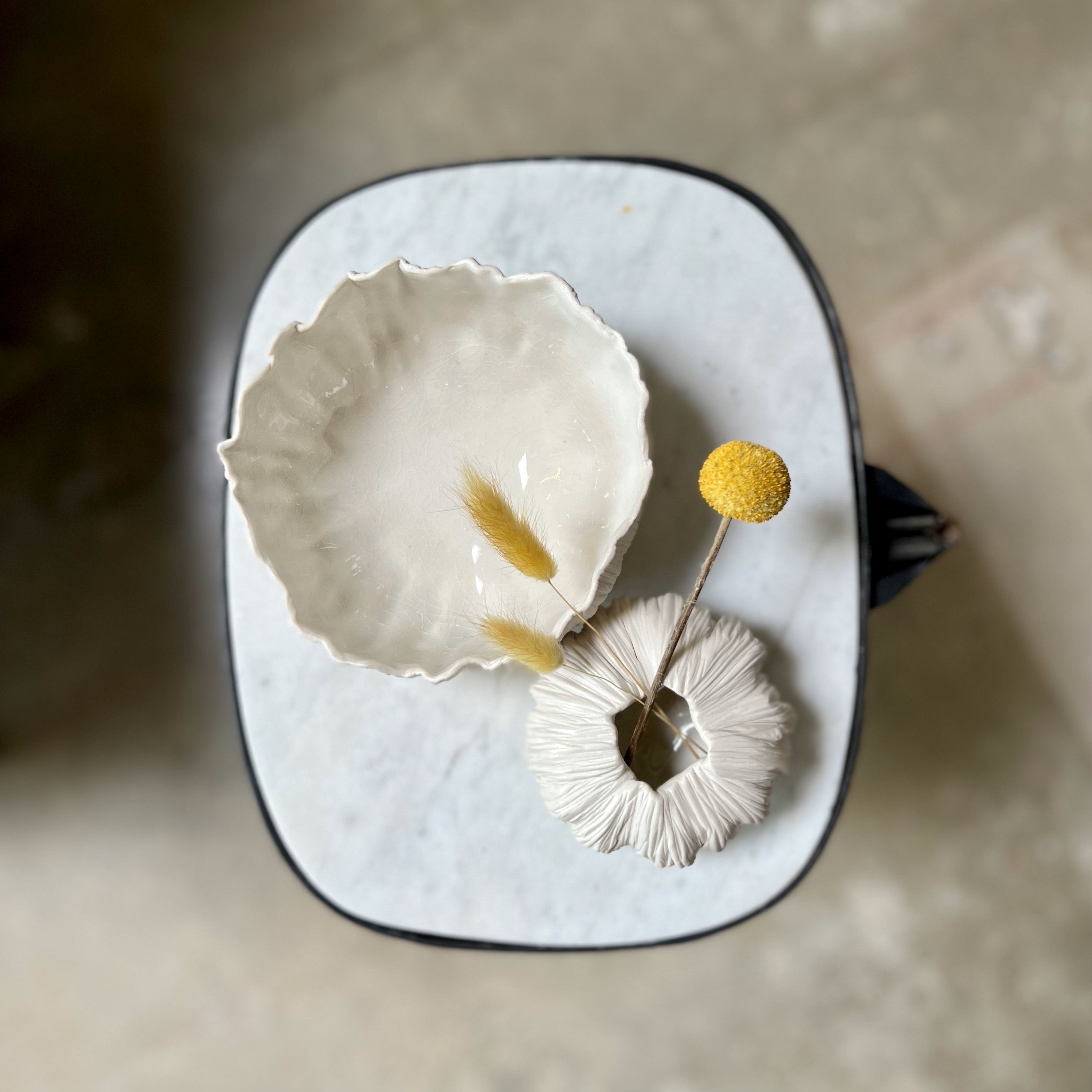 PORCELAIN PINCH POT BOWL