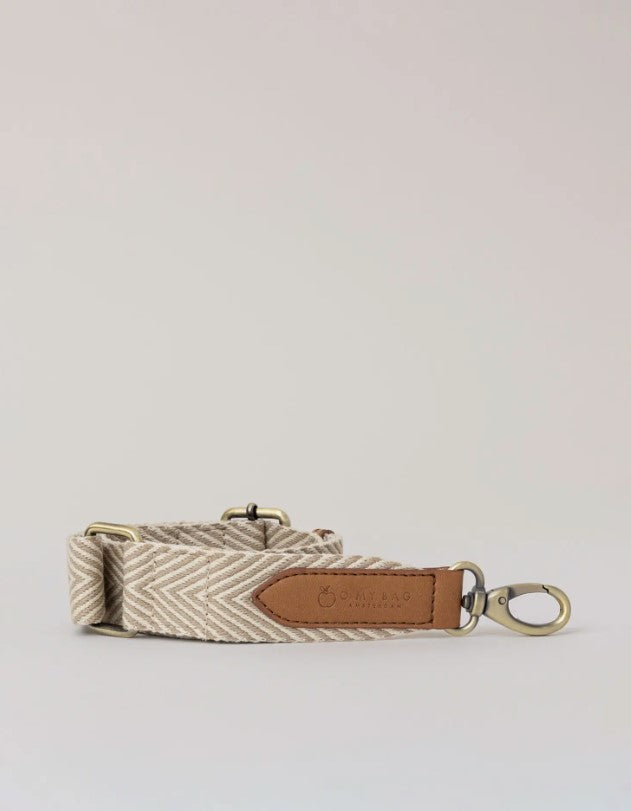 VEGAN LEATHER + WEBBING BAG STRAP
