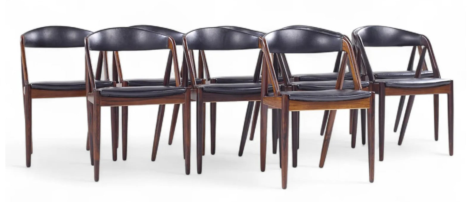 Set of 10 Vintage Dining Chairs