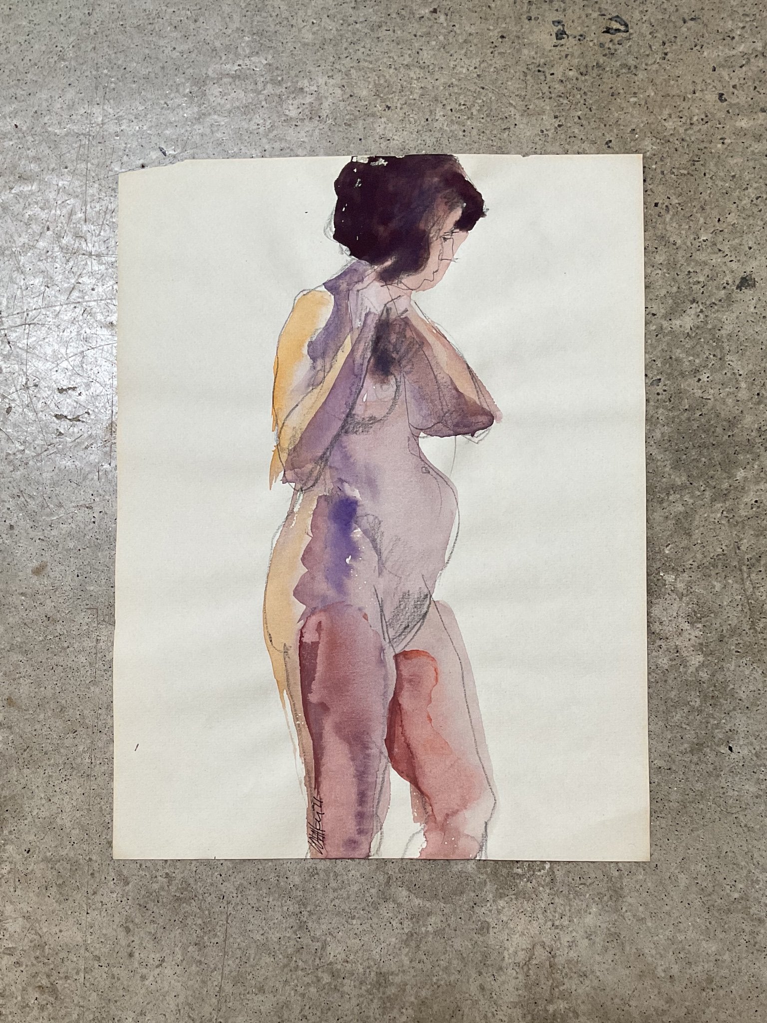 BOBBIEGITA WALKER LINEWORK, UNFRAMED 002