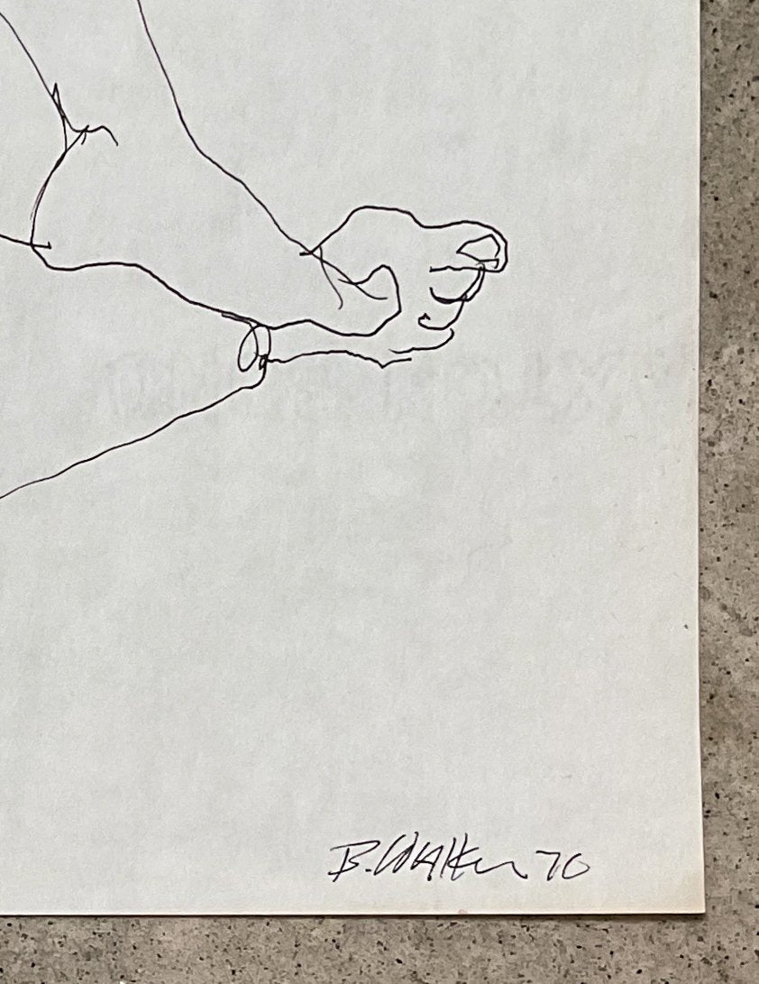 BOBBIEGITA WALKER LINEWORK, UNFRAMED 004