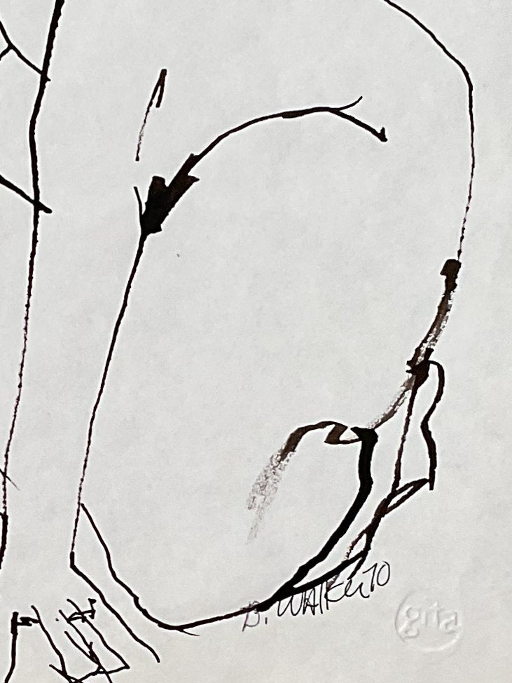 BOBBIEGITA WALKER LINEWORK, UNFRAMED 005