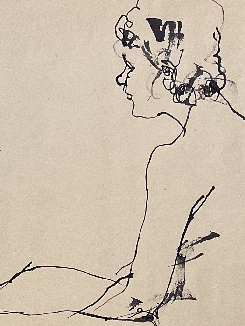 BOBBIEGITA WALKER REED & INK ON PAPER, UNFRAMED 003