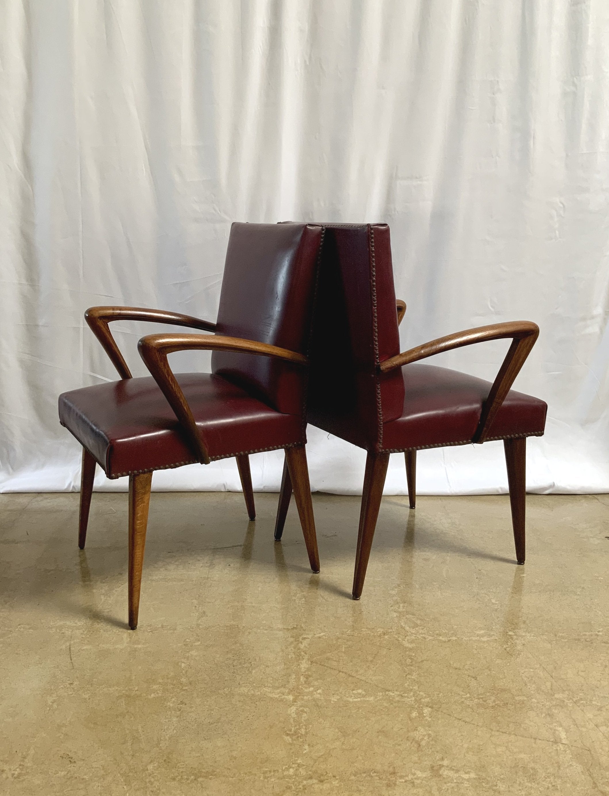 PAIR OF MIDCENTURY MODERN SPANISH CHAIRS