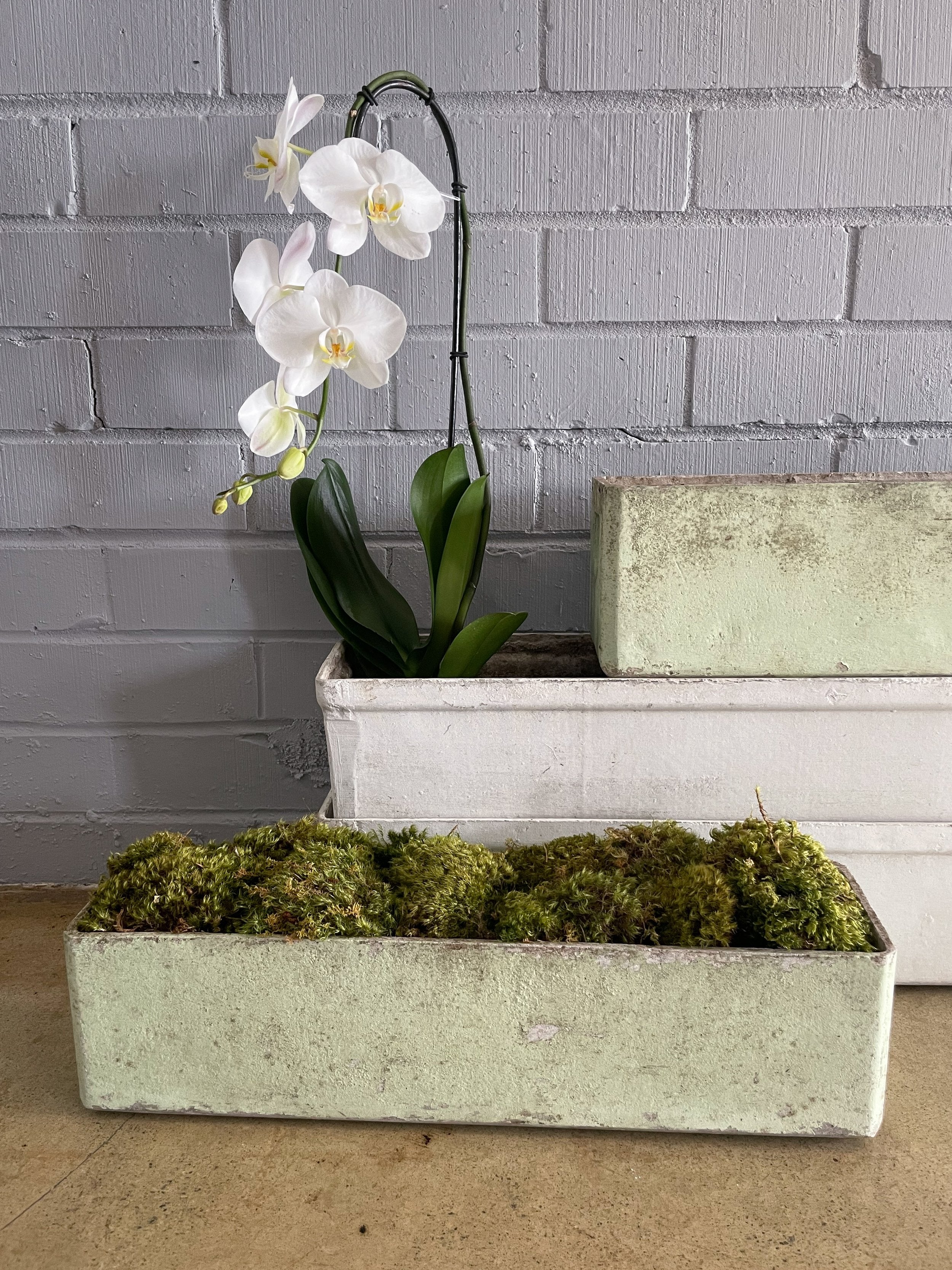 VINTAGE FRENCH FIBER CEMENT TROUGH