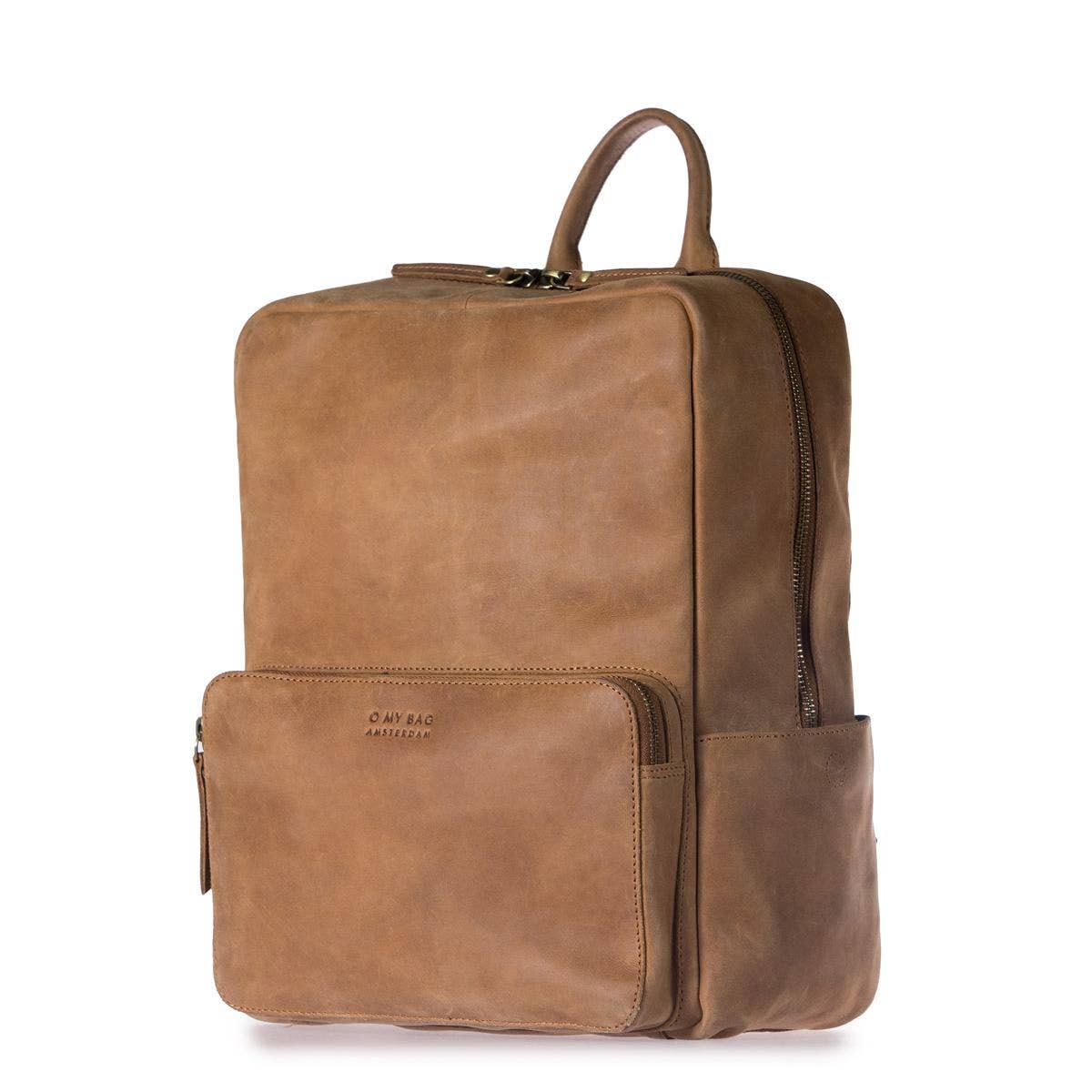 JOHN BACKPACK MIDI | CAMEL HUNTER LEATHER