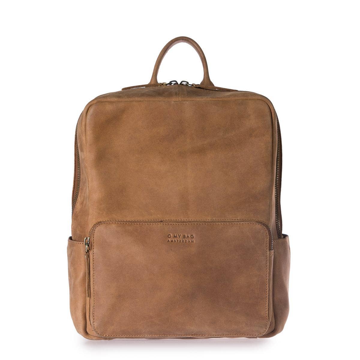 JOHN BACKPACK MIDI | CAMEL HUNTER LEATHER