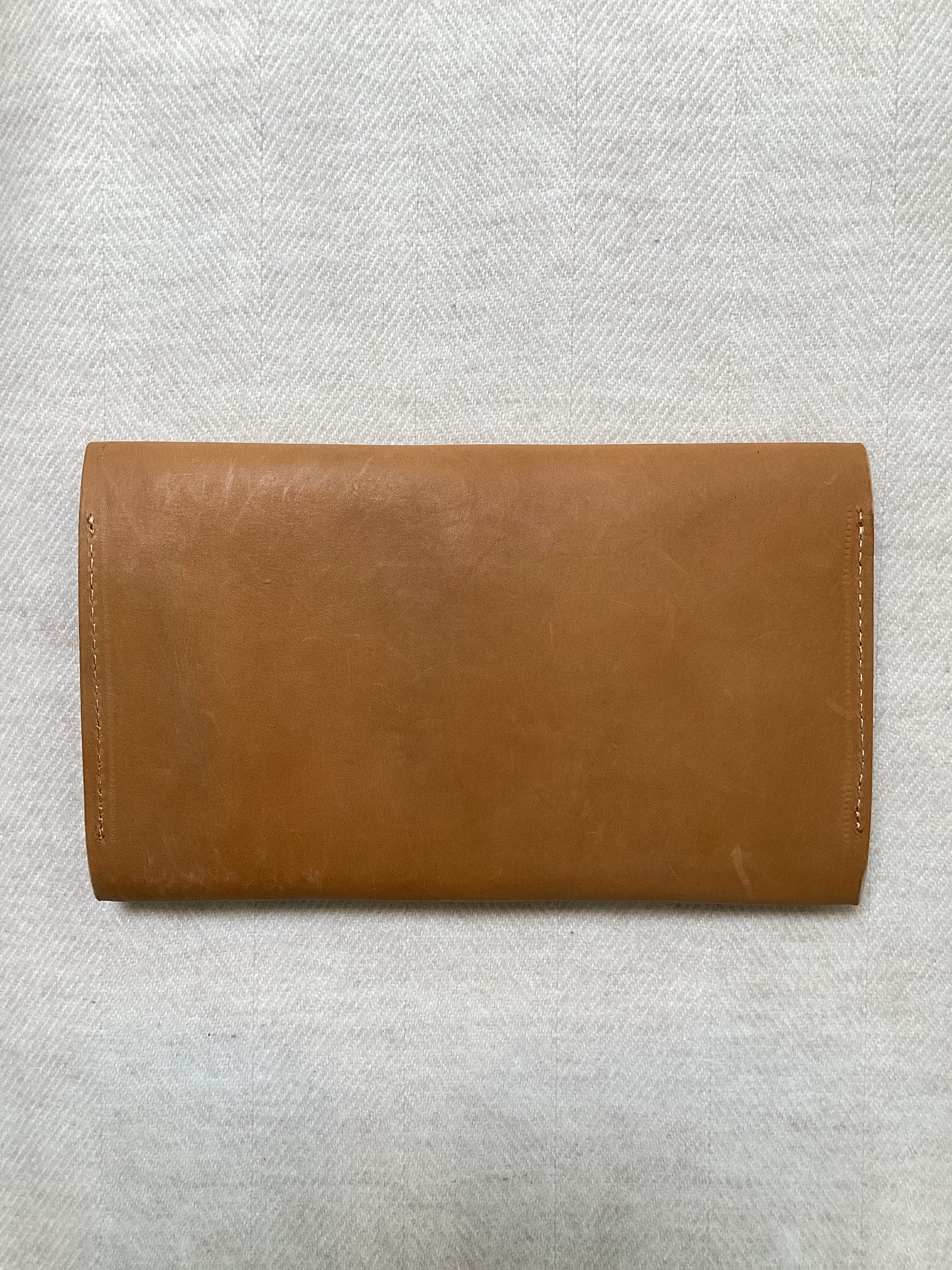 ACCORDION WALLET WITH BUTTON CLOSURE