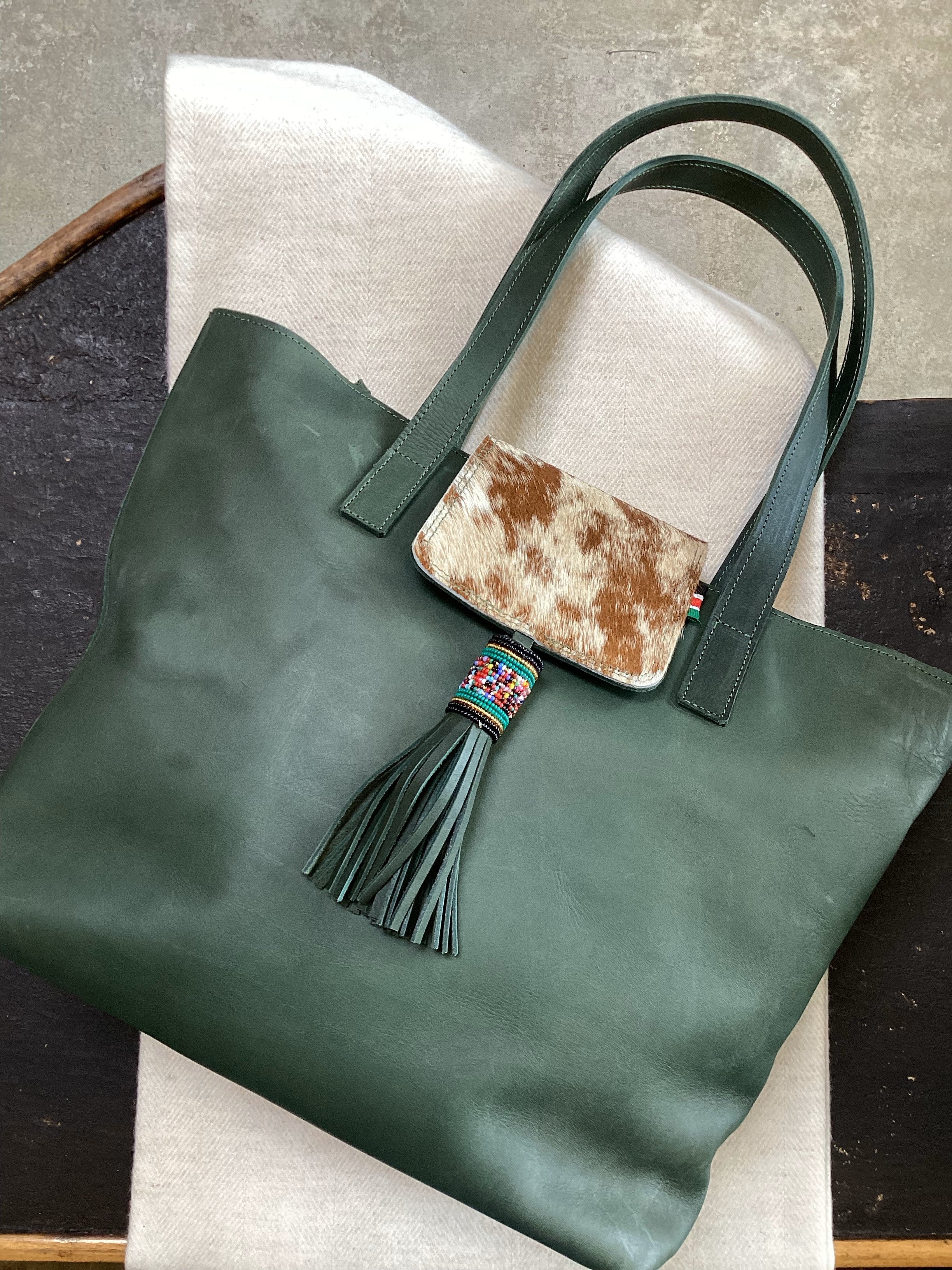 COWHIDE TOTE