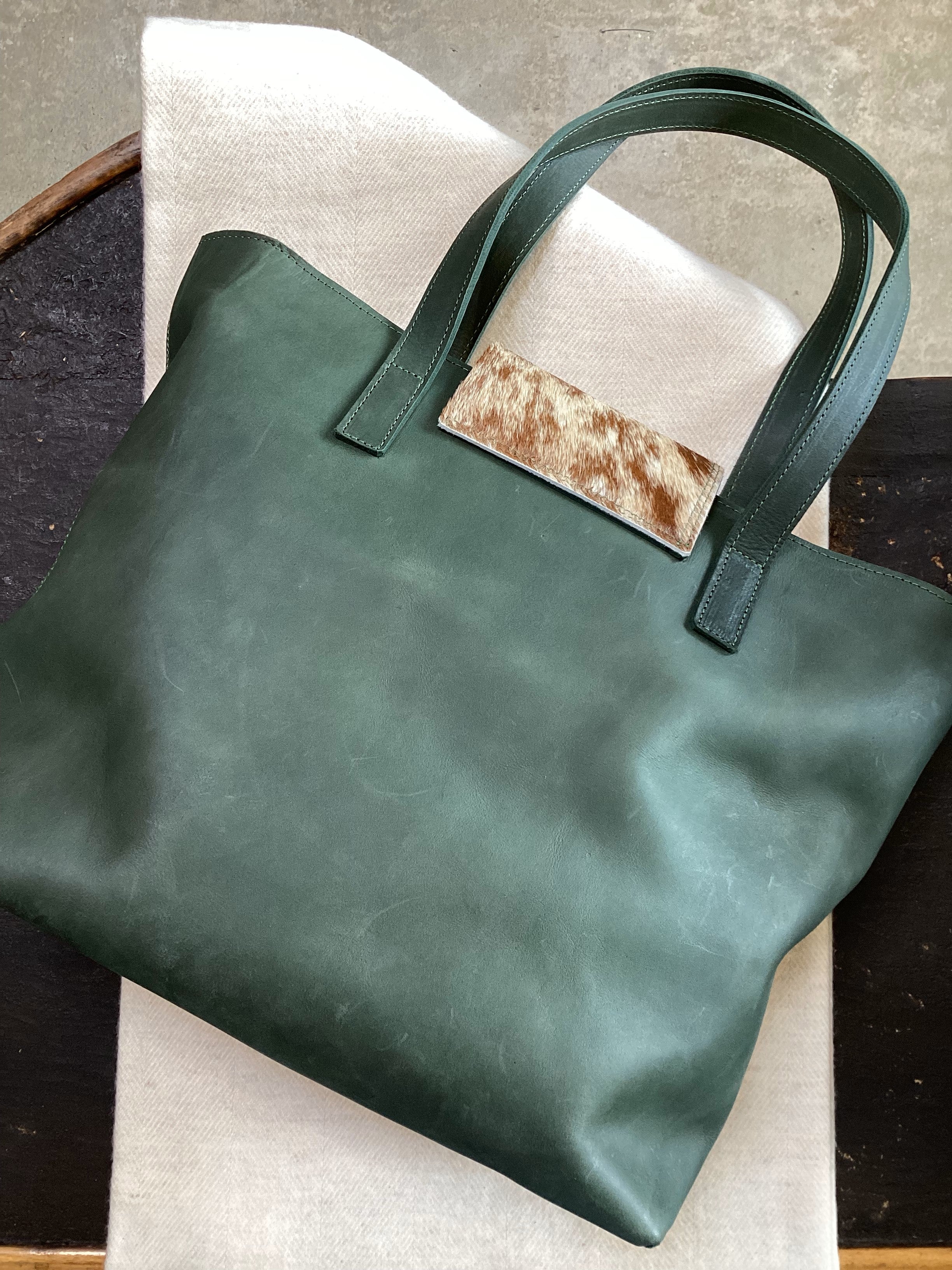 COWHIDE TOTE