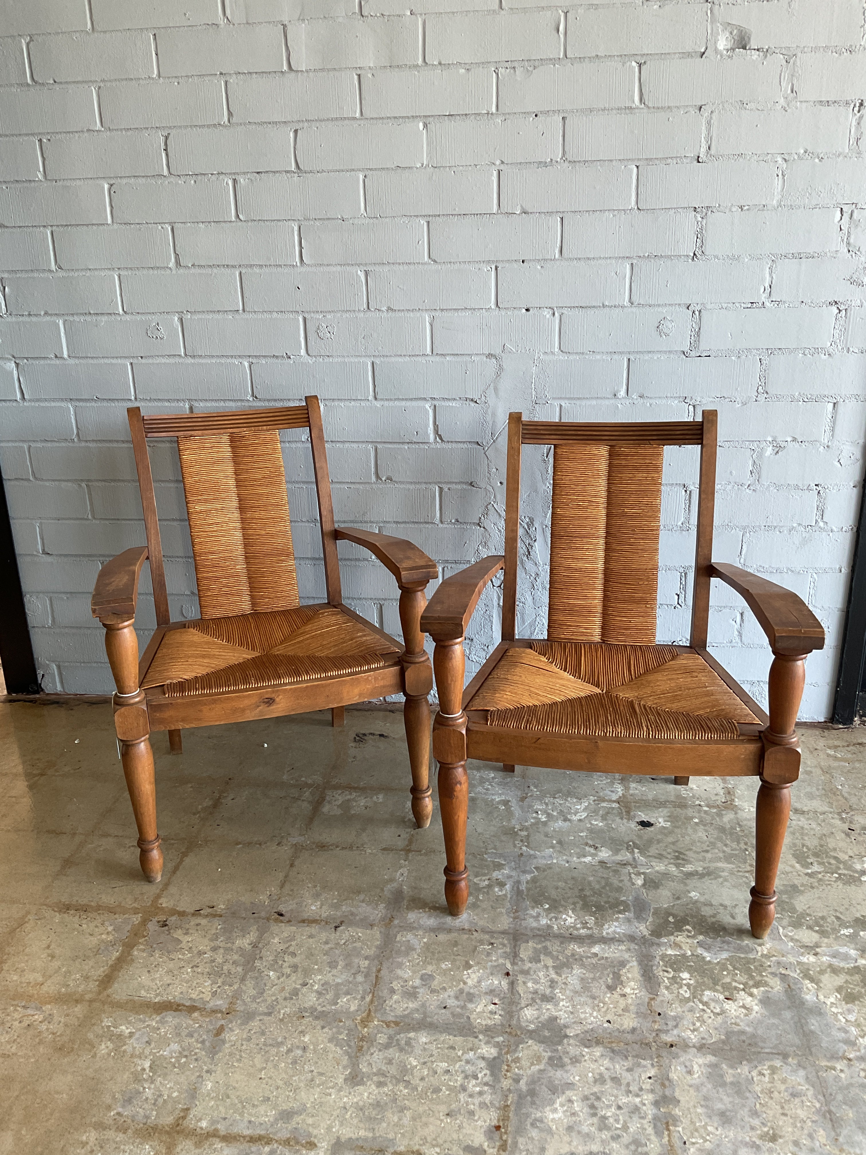 PAIR OF CHAIRS BY AUDOUX-MINET