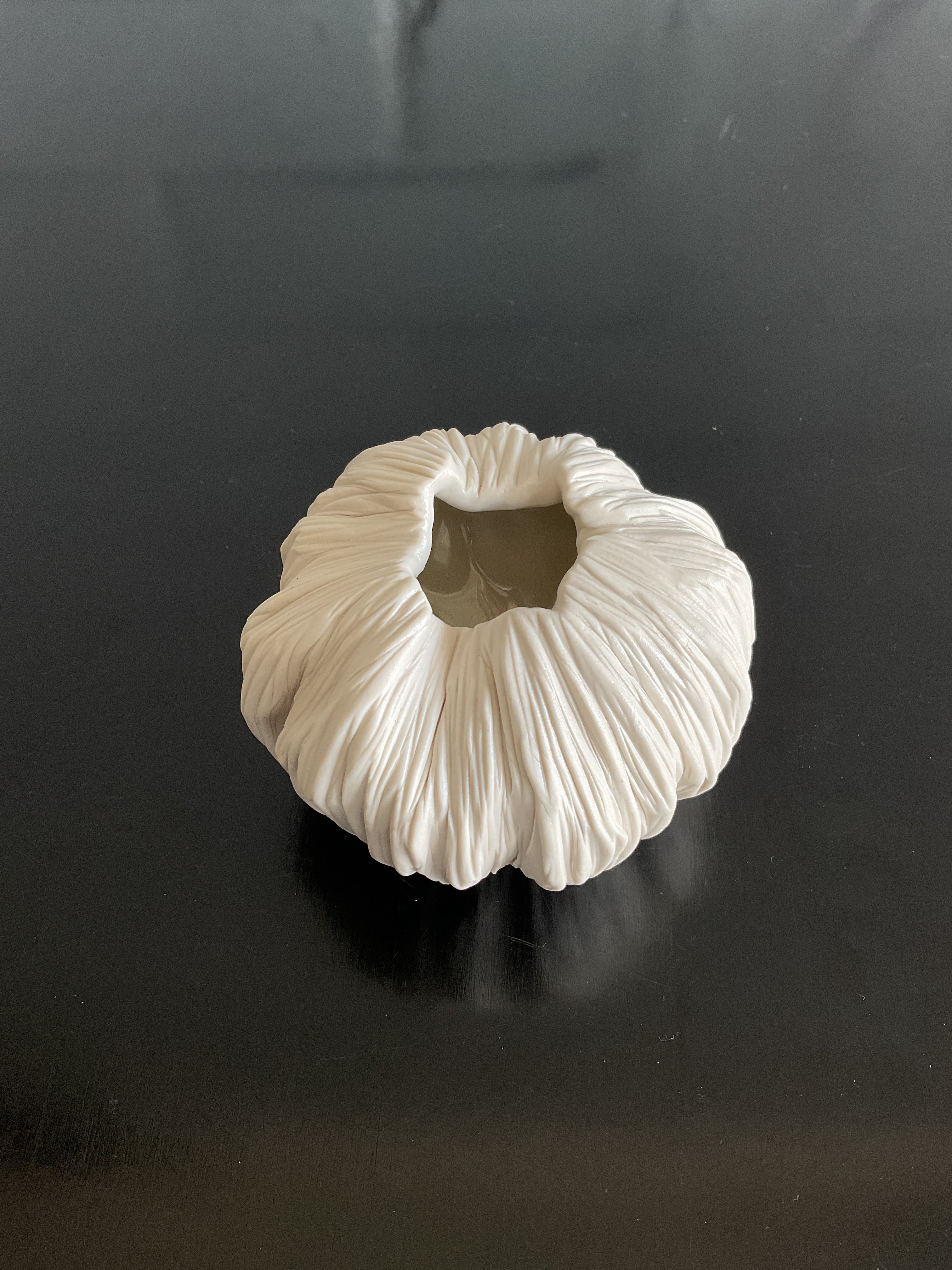 PORCELAIN SEA URCHIN VASE