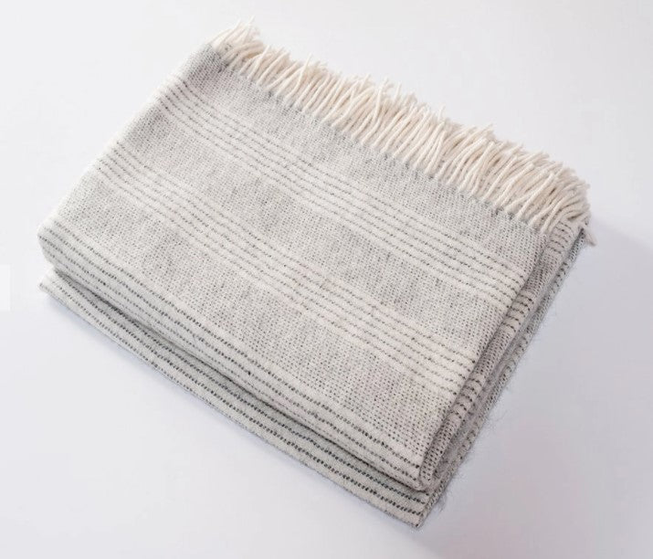 HARLOW HENRY STRIPE ALPACA THROW