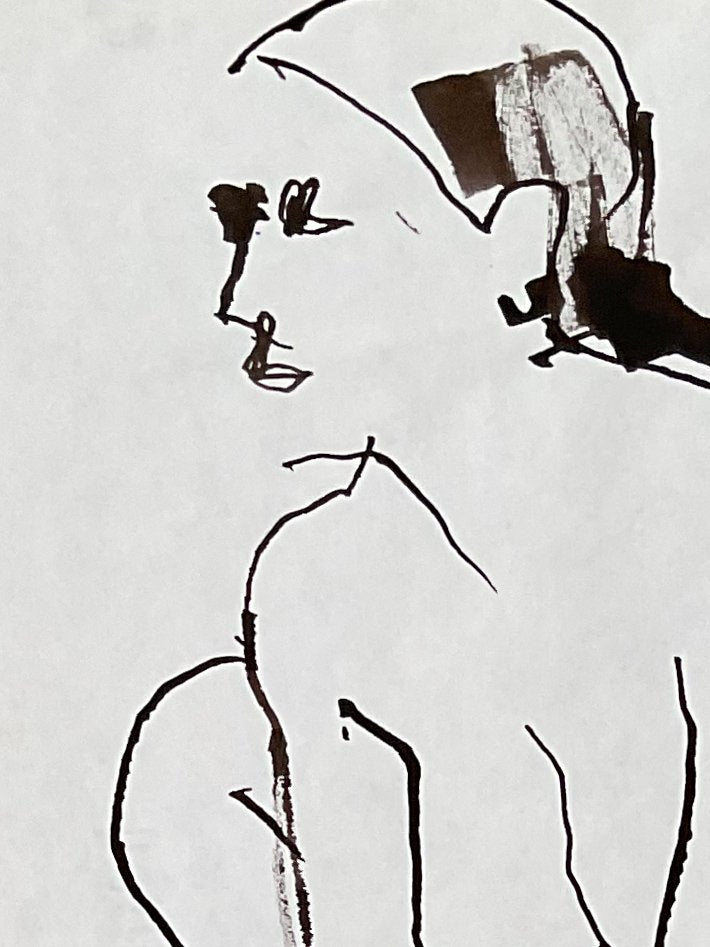 BOBBIEGITA WALKER LINEWORK, UNFRAMED 005