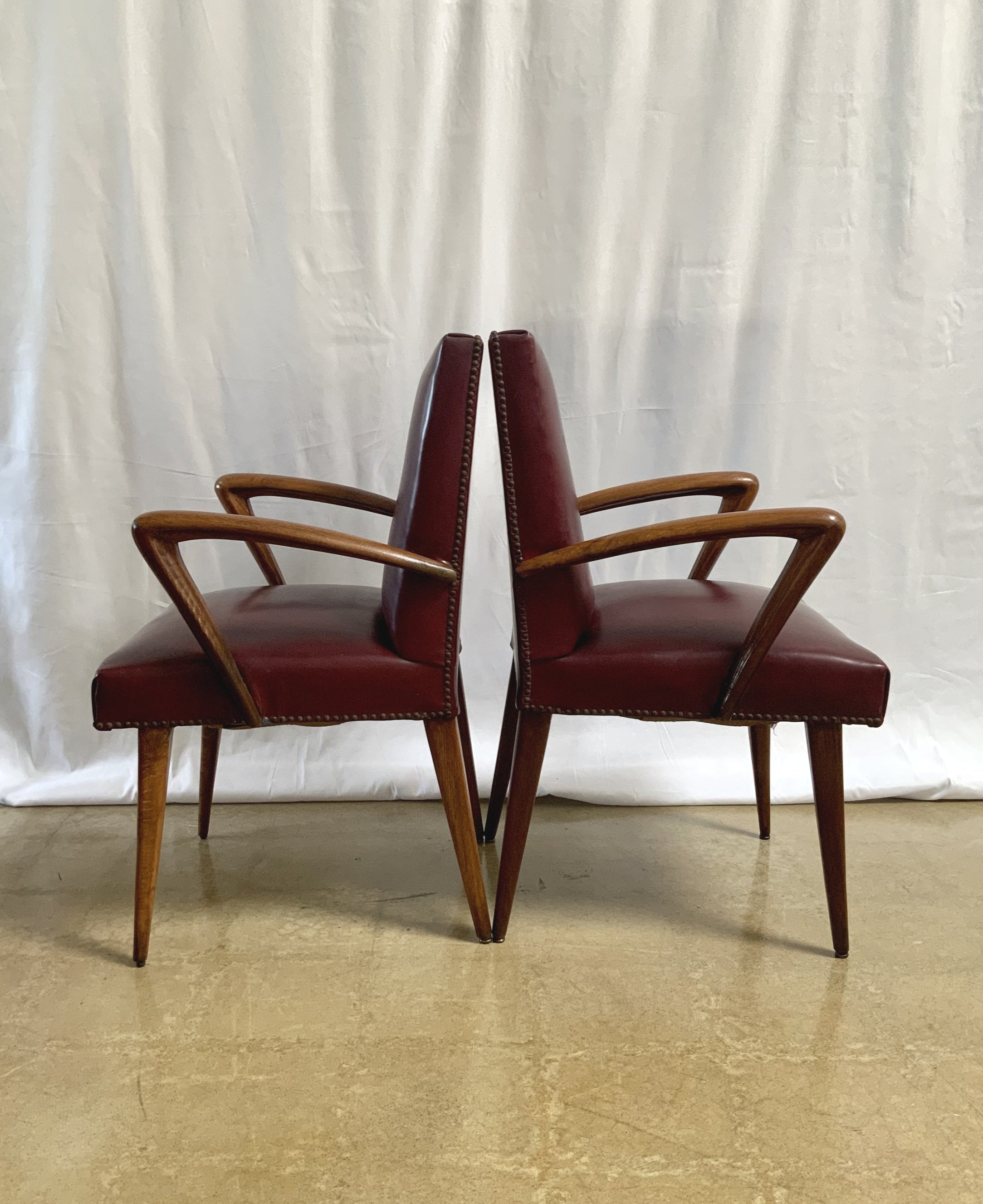 PAIR OF MIDCENTURY MODERN SPANISH CHAIRS